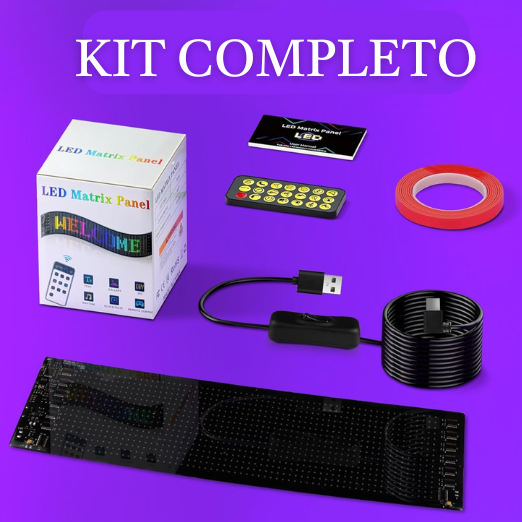 LETRERO LED PANTALLA FLEXIBLE RGB CONTROL BLUETOOTH